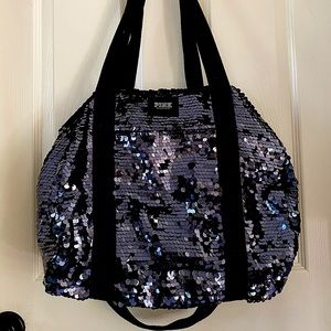 Sequin VS PINK travel tote.